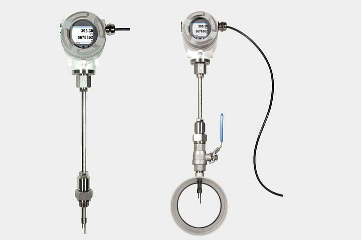 Durchflussmesser für gasförmige Medien, Thermischee Massedurchflussmesser, Normvolumenstrommessung,Modbus-RTU, M-Bus, Modbus TCP/IP, Profibus DP, Profinet, ISO 50001, DVGW, ATEX